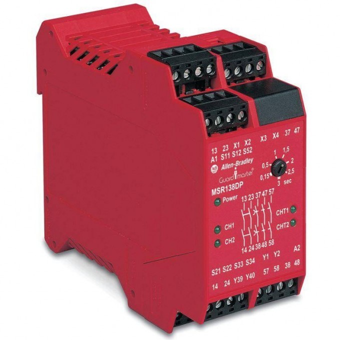 Реле безопасности с задержкой выходного сигнала ALLEN-BRADLEY 440R 440R-M23082 55685