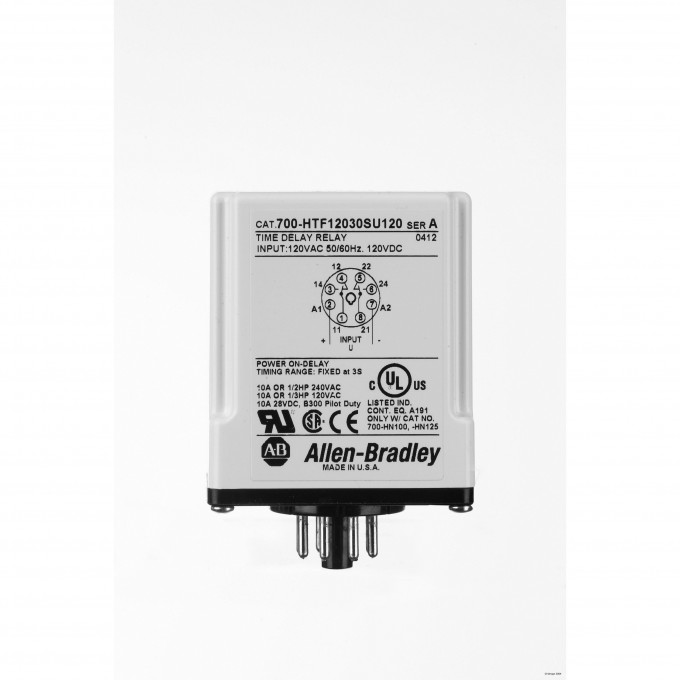 Реле времени цокольное ALLEN-BRADLEY 700-HTF12300SU24 58040