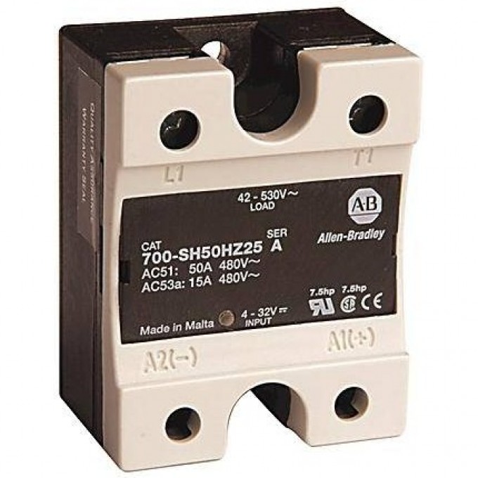 Твердотельное реле в форме шайбы ALLEN-BRADLEY 700-SH100HA24 58801